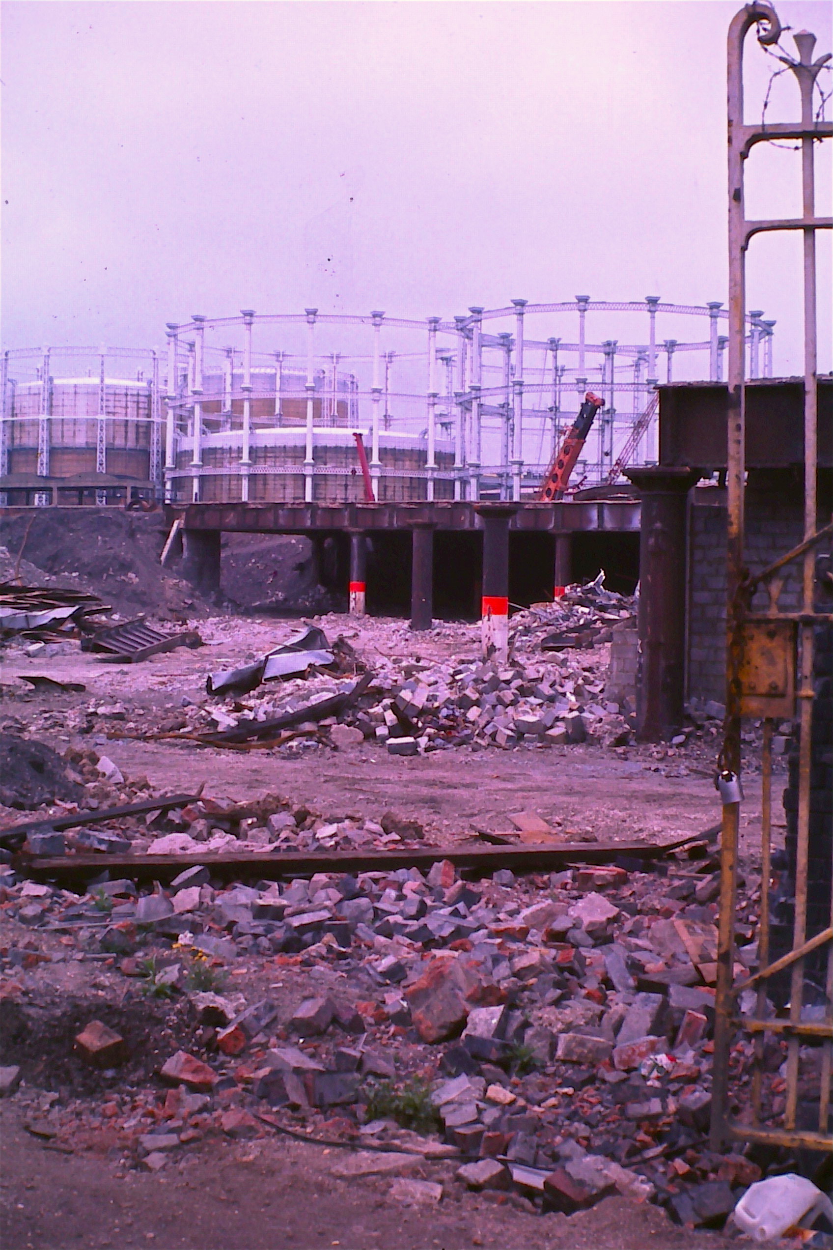 1974 Demolition and gasholders