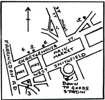 Sites of coldstores 1-6