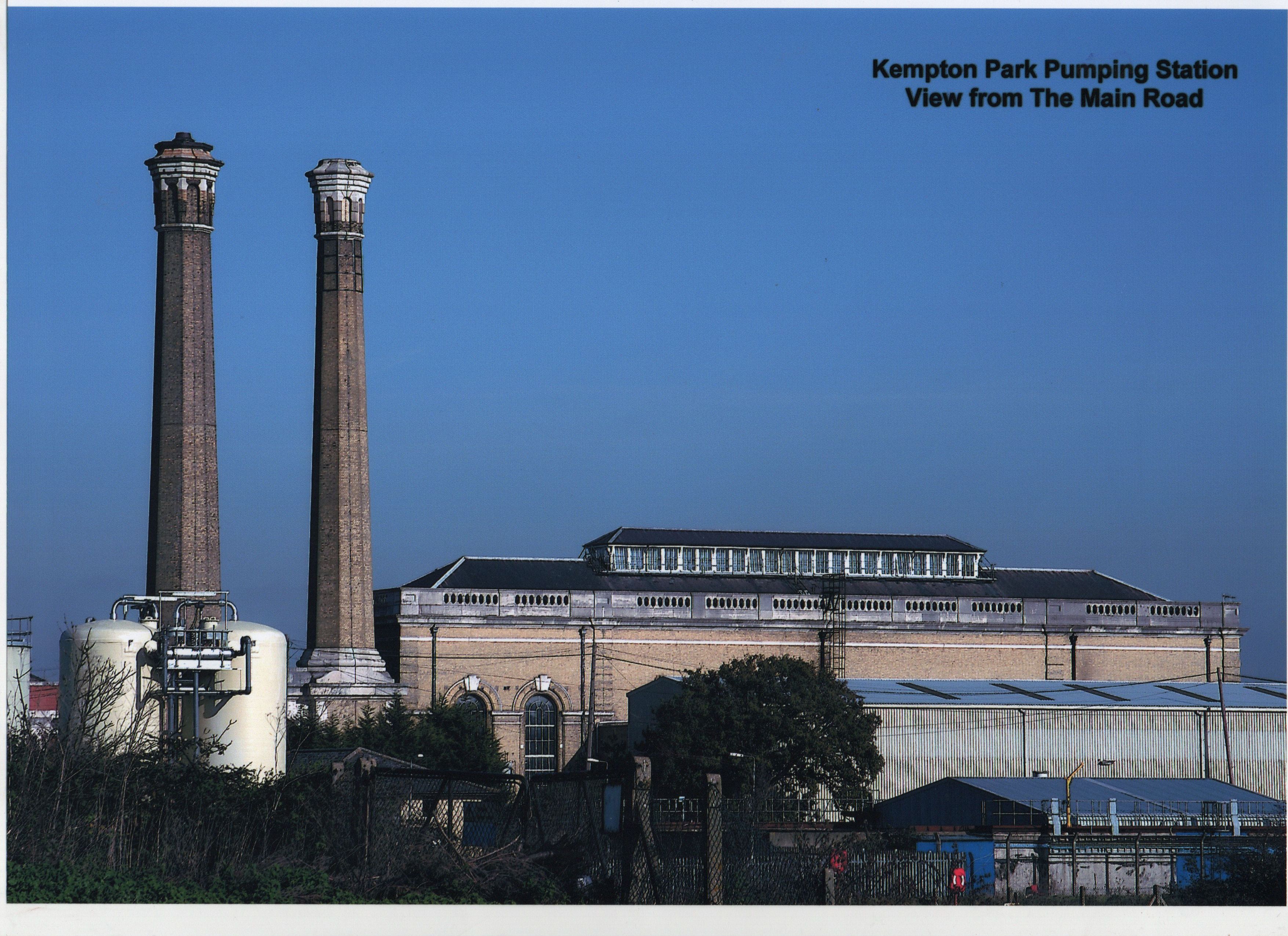 Kempton Park Pumping Station built 1928. From main road. c 2005