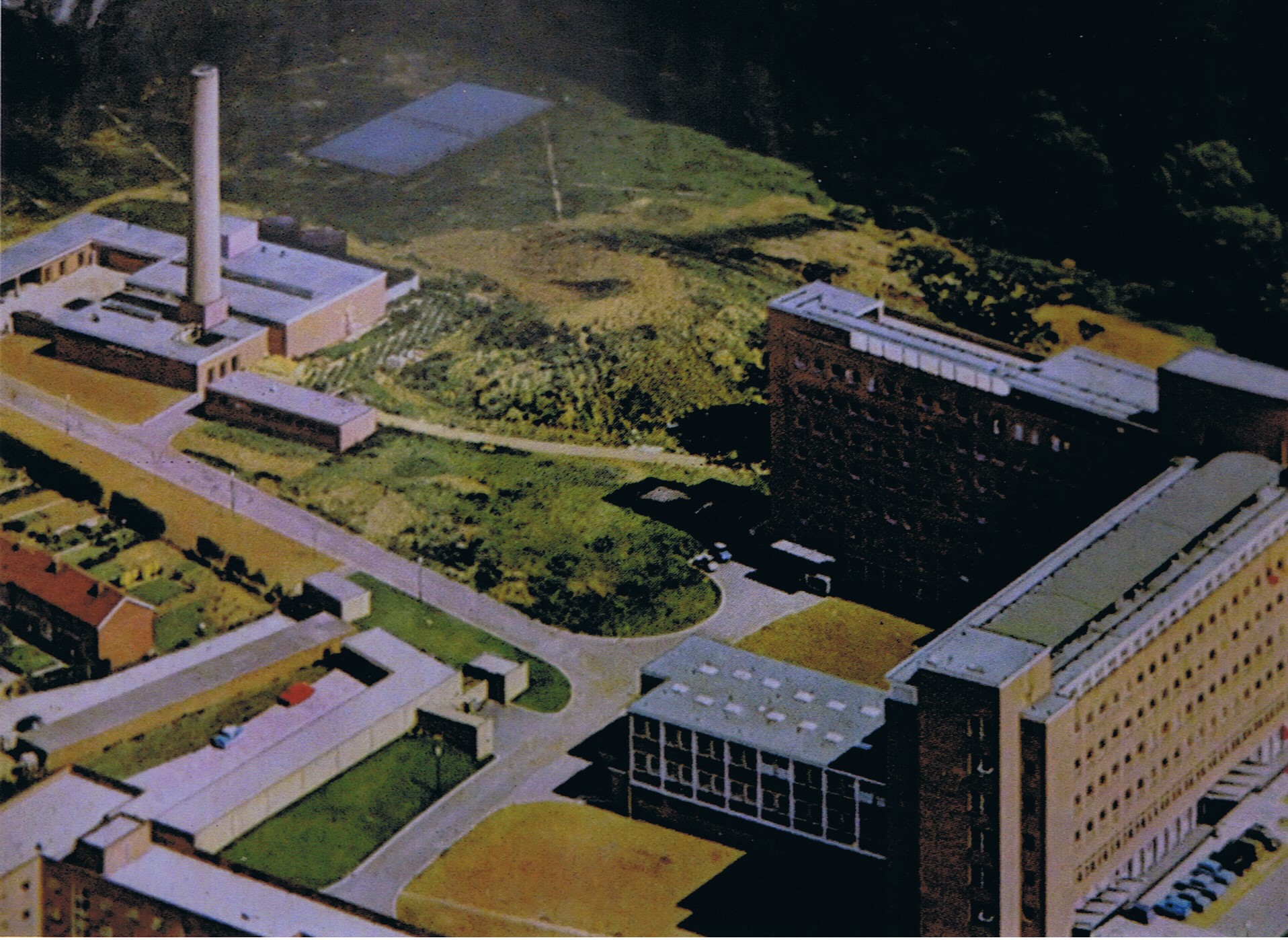 model of Welwyn Garden City hospital