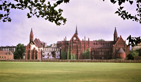 St Pauls School under demolition in 1969 seen from Talgarth Road