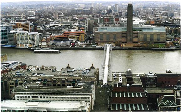 Bankside and Southwark from the dome of St Paul's cathedral