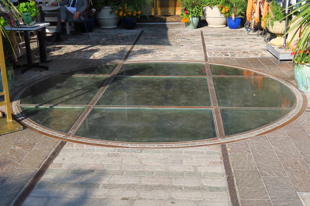 Turntable, new location in yard, 2020 &copy; Sidney Ray