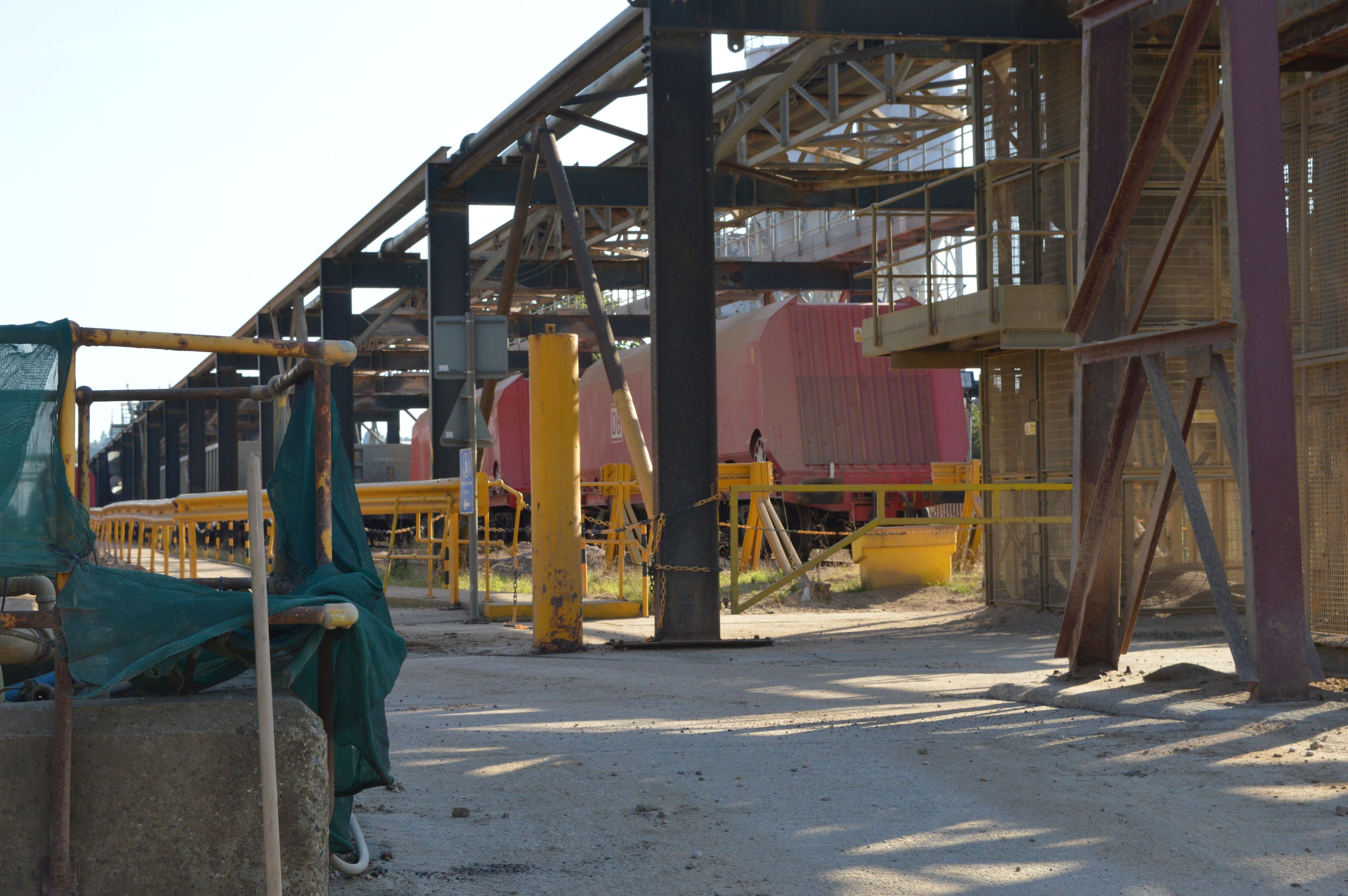 Two railway wagons in siding