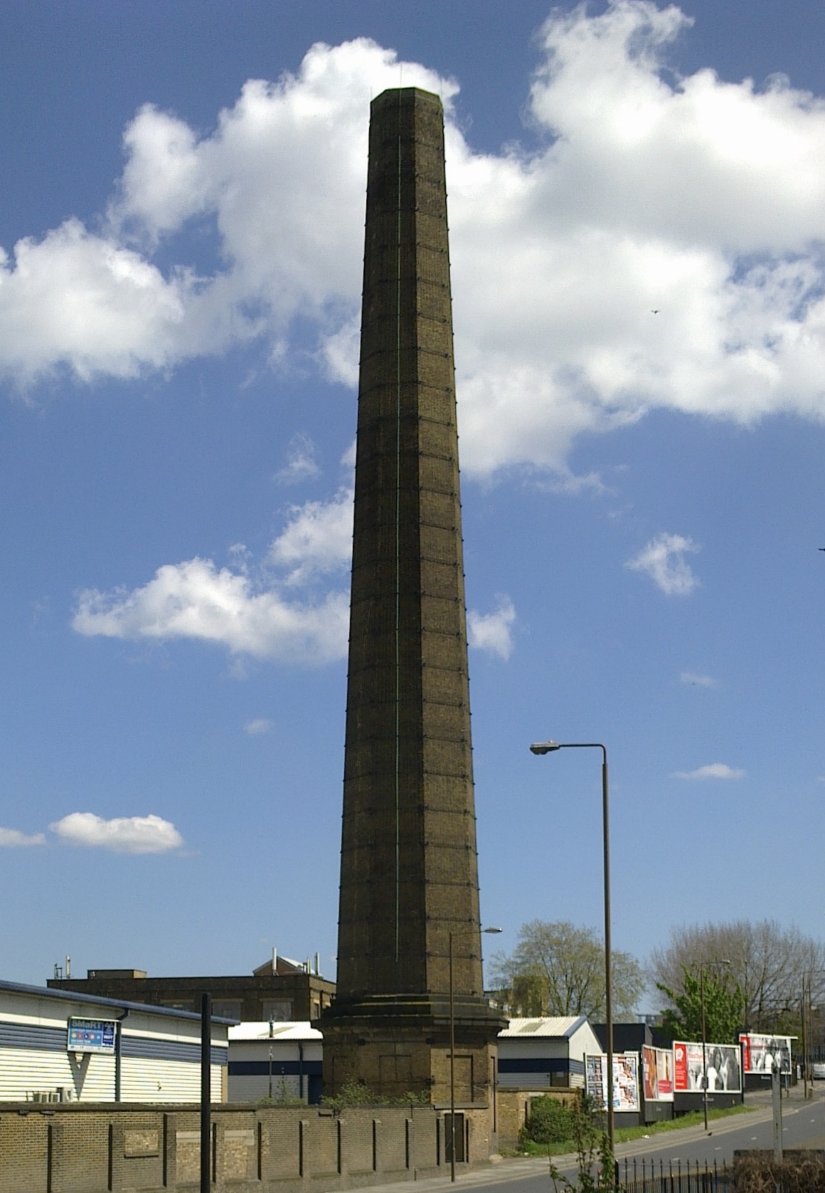 A chimney built at Woolwich Dockyard in the early 1840s, 1 May 2018, Bob Carr