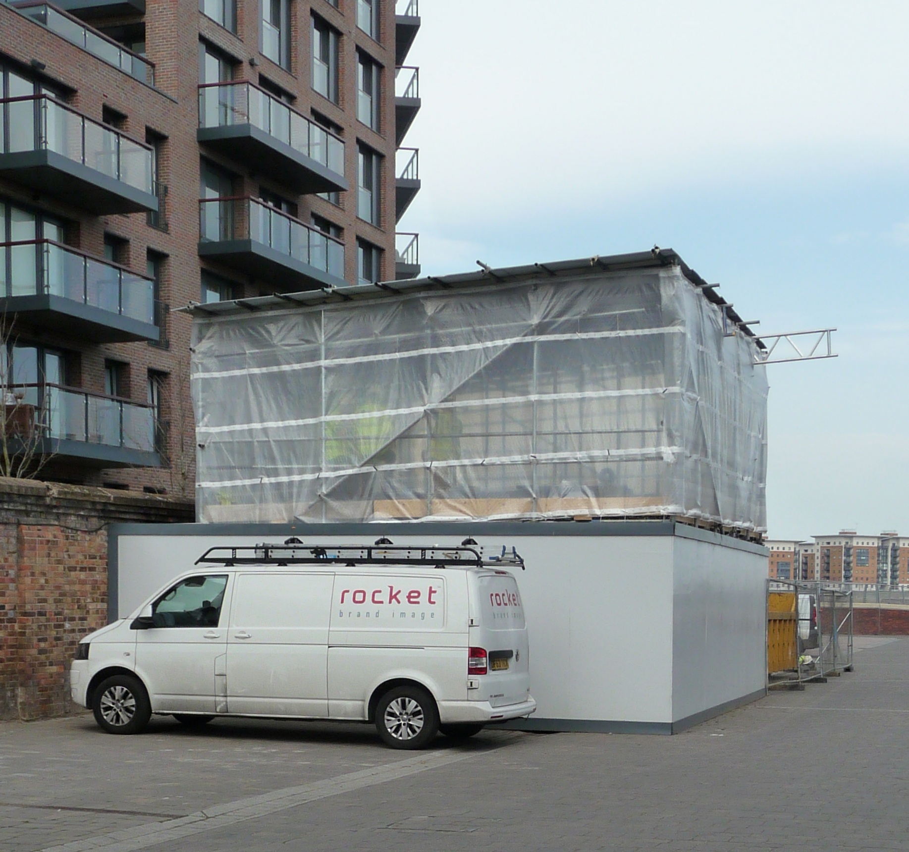 The complete kiln was enclosed in a great wooden box