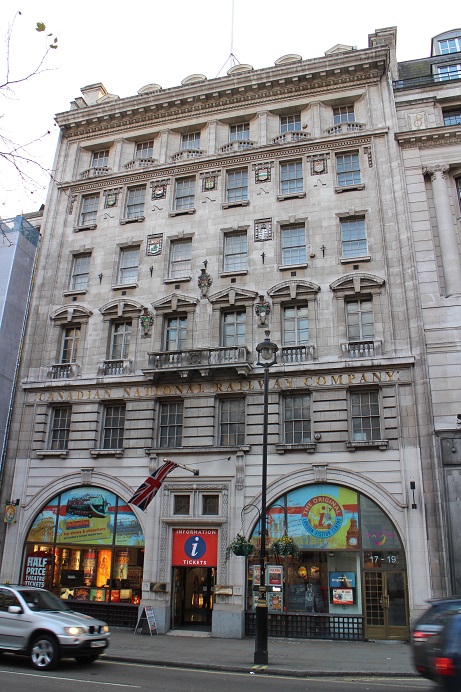 Canadian National Railway Company offices, off Trafalgar Square © Robert Mason 2016