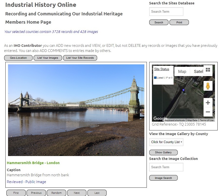 Industrial History Online website